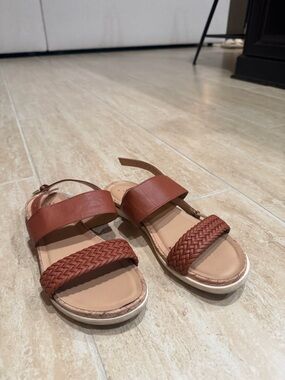 a new day Braided Strap Tan Sandals